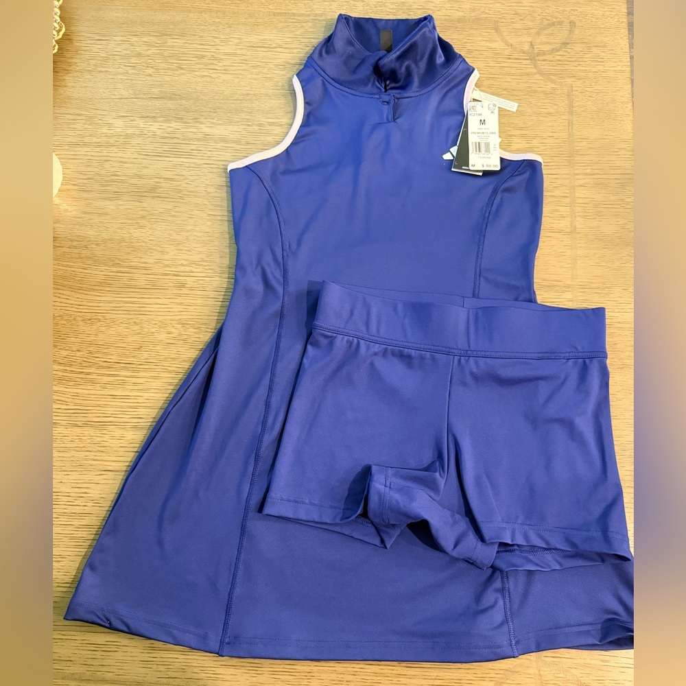 Blue Adidas Premium Classic Women’s Tennis Dress